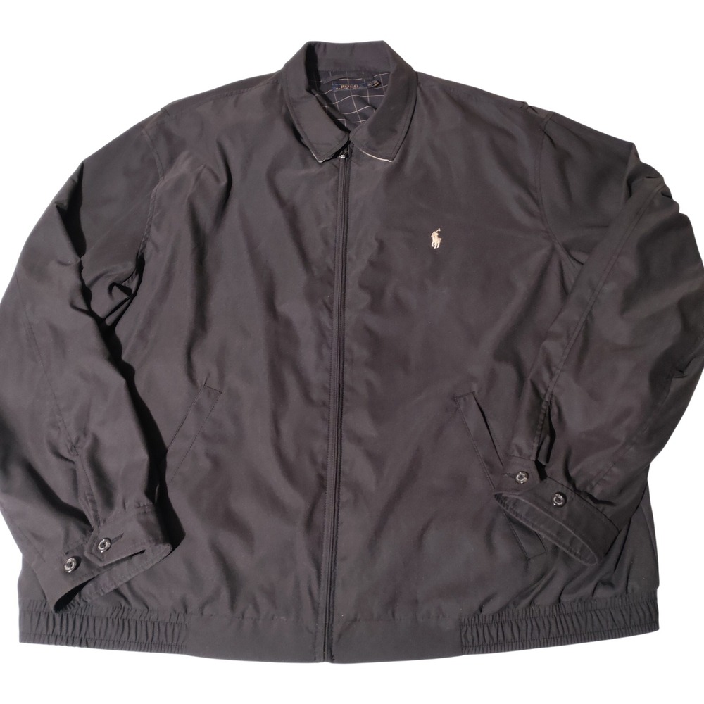 Polo Ralph Lauren Mens Black / Brown Bi-Swing Jacket 3XLT Big and Tall